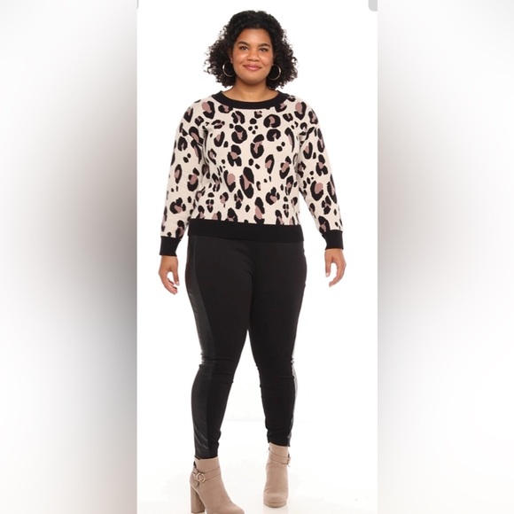 ๐๐คEVRI Leopard Sweater 3X NWT - Picture 3 of 11